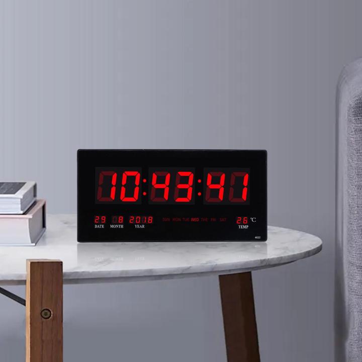 Aayang Digital Wall Clock Desk Clock Month Date Year Day LED Display ...