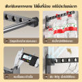 ที่ตากผ้า ราวตากผ้า ราวตากผ้าพับได้ บาร์แขวนผ้าขนหนู ราวตากผ้ายึดผนัง พับได้ พับเก็บง่าย ไม่เป็นสนิม ไม่ต้องเจาะรู. 