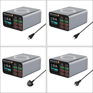 80W Multifunctional Wireless Fast Visual Current Detection For Mobile Phone Charging