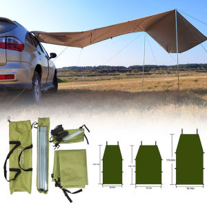 Sunchine Car Shelter Shade Camping Side Car Roof Top Tent Awning Waterproof UV Portable Camping Tent Automobile Rooftop Rain Canopy