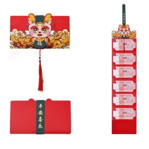 Giorgione ampaw money envelope wedding red envelopes ampao for love letter ampaw money trending pink DIY Packing Folding Red Envelope Fodable Cute 2025 New Year Packet 2/6/8/10 Slots Cartoon Blessing Bag Celebration Party