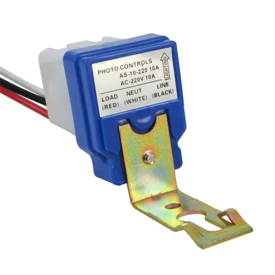 220V 10A Photocell Fotosel Sensor Cahaya Lampu LED Saklar Otomatis Siang Malam