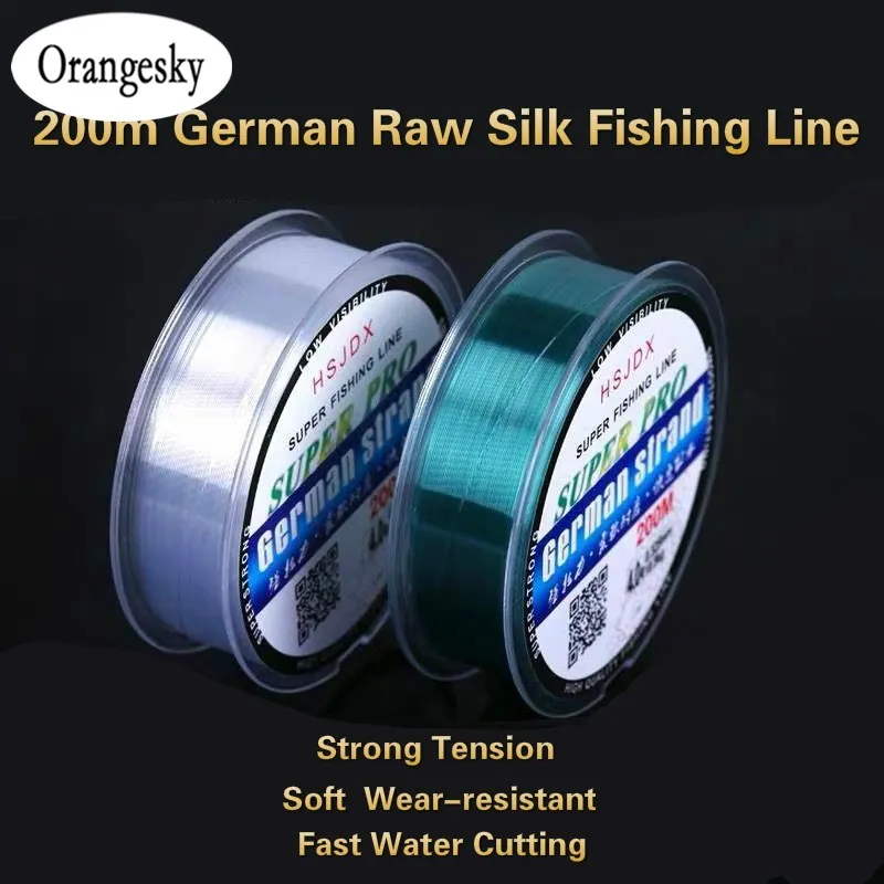 Nylon Fishing Line Carbon Surface Super Strong Pull Cut water Quickly Wear  Resistant Bite Resistant