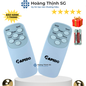 Remote điều khiển quạt Rapido điều khiển quạt đa năng Rapido - Tặng kèm pin