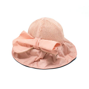 Topi Pantai Wanita Model Bucket Anyaman Visor Hat/ Topi Korean Style Pantai A-21