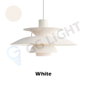 [Warm Light Bulb] Nordic Minimalist PH5 LED Pendant Light Colorful Umbrella Macaron Chandeliers Art Pendant Light for Island Living Room Table Kitchen Decor Lighting Fixtures