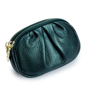 Genuine Leather Womens Coin Purses Clutch Bag Pouches Wallets Small Fashion Bags High Capacity 2022 New