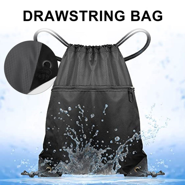 Large drawstring gym bag best sale