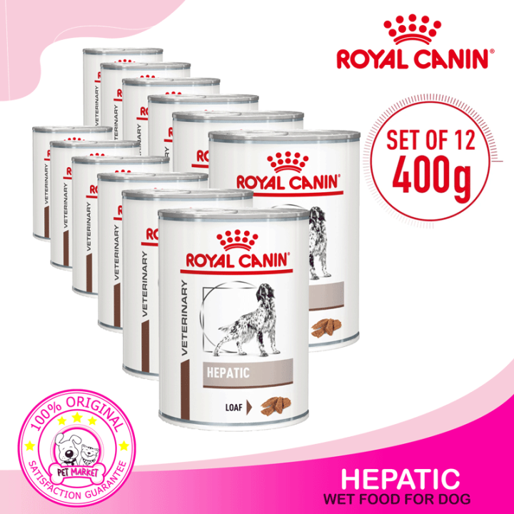 12 Can Royal Canin Hepatic Loafed Canned Dog Food 400gX12 | Lazada PH