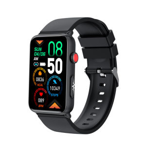 NORTH EDGE ET620 ECG+HRV Health Smart Watch Blood Glucose Blood Pressure Blood Oxygen Body Temperature MET Sleep Mode Ultra Long Standby 1.57Inch Square Full Touch Screen Smart Watch