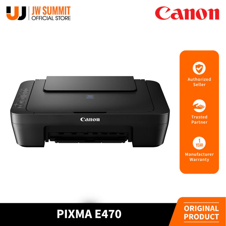 Canon Pixma E470 Compact Wireless All in One Inkjet Printer for