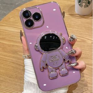 สำหรับ Relame Note 50 C51 C53 C 53 Narzo เคส C53 N53 C55 C55NFC 6D นักบินอวกาศเคสที่วางโทรศัพท์6D เคสโทรศัพท์โทรศัพท์ซิลิโคนกันกระแทกชุบหรูหรา