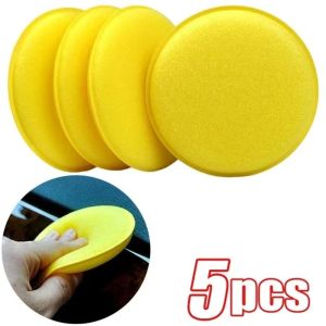 GORGE Round Shape Waxing Polish Sponges Reusable High Density Foam Applicator Pads Durable Scratch Free Auto Cleaning Tools for Auto Wash