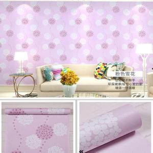 WPS071 Wallpaper sticker PINK DANDELION Walpaper dinding murah untuk dekorasi rumah  Kamar