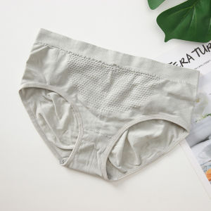 FZSHOP 3D Breathable Cotton Cherish Antibacterial Hip Soft Stretch Panties Full Panty Ladies Seamless Lingerie Underwear