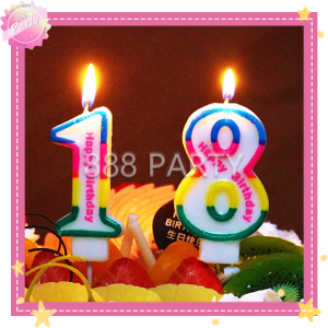 888party Number candle 0-9 happy birthday candle number wedding anniversary party needs decorations