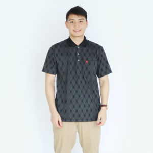 Sc - Kaos Saku Kerah Polo Lengan Pendek / Baju Katun Motif Batik Pria Dewasa Distro