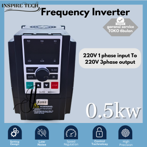 Inverter 0.5KW inverter 220V single past input To 220v 3phase output Speed Controller Variabel SURE INVERTER