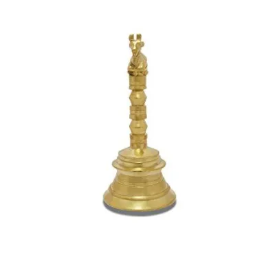 Indian Traditional Brass Nandi Poojai Mani/Hand Puja Bell/Nandi Pooja Bell