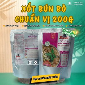 Xốt gia vị bún bò Huế Shammi gói 200g xốt bún bò cô đặc tiện lợi cho 4-5 người ăn (Đạt chuẩn US/UK)