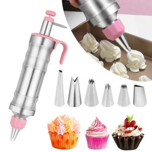QFV5F นержักรส ชุดท่อขนมหวาน ทนต่อการสึกหรอ ไม่ติด ชุดอุปกรณ์แต่งหน้าเค้กด้วยฟรอสติ้ง ใช้งานได้จริง หลากหลาย ชุดเครื่องมือตกแต่งเค้กด้วยไอซิ่ง ตกแต่งคัพเค้ก