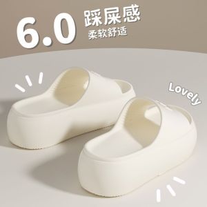 [Free Shipping] Thick-soled slippers for petite women 2025 new summer model for outdoor and indoor use home and beach Eva height-increasing sandals
