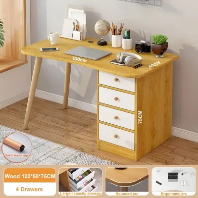 Study Table with Drawer Computer Table Office table Desk for Writing Home Furniture Room