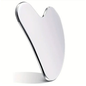 Suoaler Stainless Steel Guasha Board Face Massage Roller Gua Sha Set Facial Massager Face Lift Anti-Aging Skin Tightening Cooling Metal Contour Reduce Puffiness Gift Friends Mom Sister