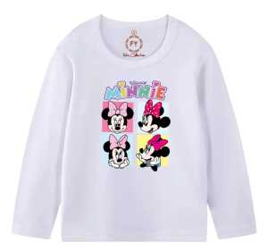 kaos atasan oblong lengan panjang anak perempuan usia 2-11 thn babyterry lembut