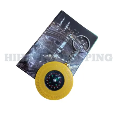 HHS - Gantungan Kunci Model Kompas/Keychain Compas/Arah Kiblat Sholat - Harga/Pcs