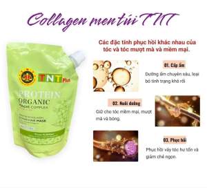 ( CHÍNH HÃNG ) MEN SÔNG COLAGEN TNT  Phục Hồi Tóc Siêu Mềm Mượt TÚI 500ML  Chống Hư Tổn TÓC