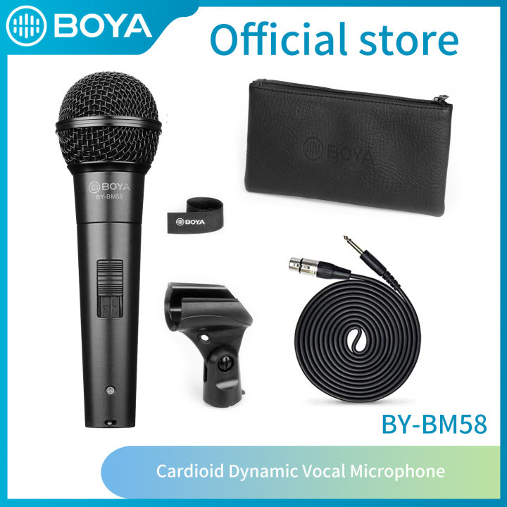 BOYA BYBM58 Professional Cardioid Dynamic Vocal Microphone Photography