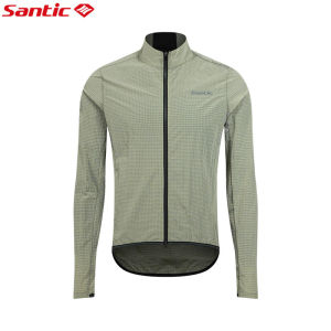 Santic Áo khoác đạp xe nam nữ chống tia UV phản quang chống gió ngoài trời thể thao xe đạp da