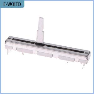 【E-WOITD】 1Pc For 60mm DJM 350 400 600 700 800 Push Fader Straight Slide Potentiometer DJ Mixer Stereo Fader Sliding Potentiometer