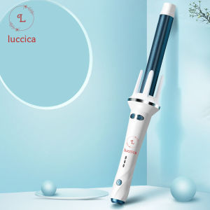 Luccica-Curling Iron Automatic Hair Rotating Curling Iron 360 Rotating Styling Wand Ceramic Iron Professional Spiral Beach Wave Tool Curling Iron