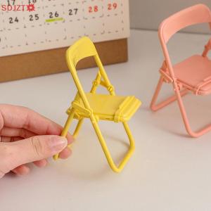 🚚【Local Express Delivery】🚚 Mini Chair Shape Mobile Phone Stand Portable Cute Colorful Adjustable Folding Stool Lazy Phone Desktop Holder For Cell Phone