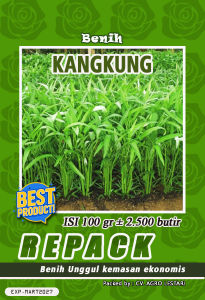 Benih Kangkung Super Murah 1Kg Daun Sedang Produk Unggulan Permata Baru100% Original Kemasan Pabrik