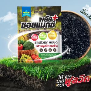 ➡️แพ็คคู่⬅️ซอยแมกซ์ พลัส(100กรัม)สารอินทรีย์ปรับปรุงคุณภาพดินเข้มขันสูง ลดปัญหาดินเปรี้ยวดินเค็ม