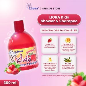 LIORA Kids Shower & Shampoo - 300ML | Shampo Anak Aroma Buah