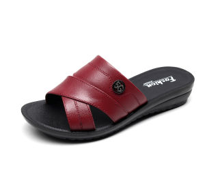 Clearance!No Returns Or Exchanges.WomenS Summer Non-Slip Soft-Soled Leather Sandals For Mothers Suitable For Middle-Aged And Elderly Flat-Soled Large Size
