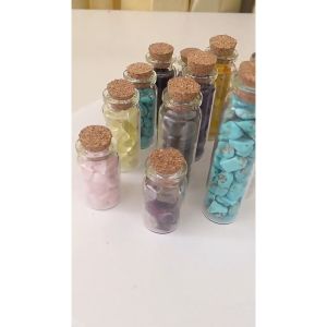 Hũ đá Thạch Anh thanh tẩy 50×22mm dùng trong tarot hoặc treo phòng bỏ balo túi xách-ESTLA