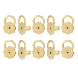 10pcs Earring Lifters Adjustable Hypoallergenical Ear Lobe Support Backs Metal Earring Stoppers for Droopy Earrings