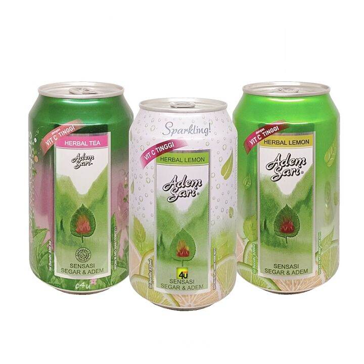 Adem Sari Ching Ku Herbal Lemon Drink 320ml Kaleng Rtd Lazada