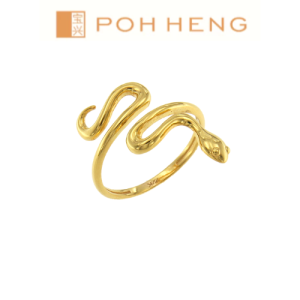 Poh Heng Jewellery 22K Snake Ring in Yellow Gold[Price by weight]