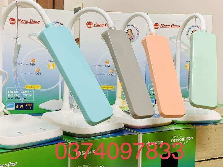 Đèn bàn LED cảm ứng Rạng Đông RD-RL-36.LED Thay đổi màu và mức độ sáng