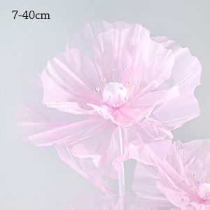ALLLUCK 3D Big Simulation Flower Hollow 40/50cm Artificial Flowers Window Display Large Fake Flower Outdoor Shopping Mall