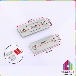 Homehub Anti-Rust Strong Magnetic Stainless Door Catch Closer Cabinet Doorcatch Latch Magnet