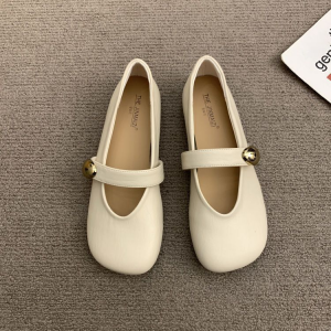 Summer Flat Shoes Sandals For Women New Comfortable Single Shoes Ladies Work And Leisure Small Leather Shoes