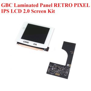 ใหม่เปลี่ยน GBC IPS หน้าจอลามิเนตชุด LCD สําหรับ Gameboy สี IPS Highlight Backlight จอแสดงผลสําหรับ GBC IPS เกมคอนโซลหน้าจอ