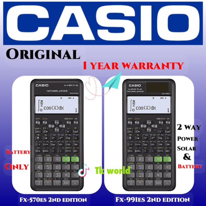 Casio Fx 570es Plus 2nd Edition Scientific Calculator 570es Lazada